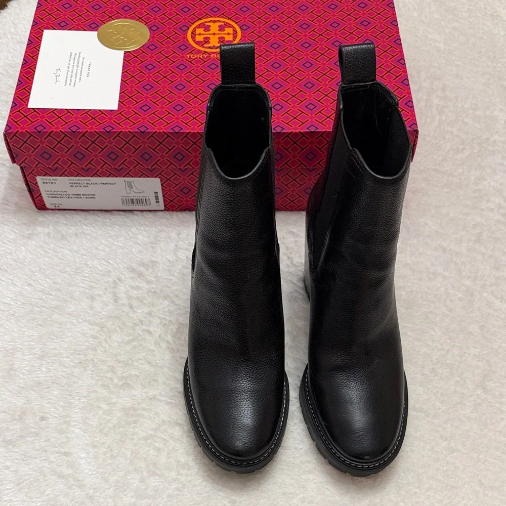 Tory Burch Carson Lug-Sole Ankle Boot